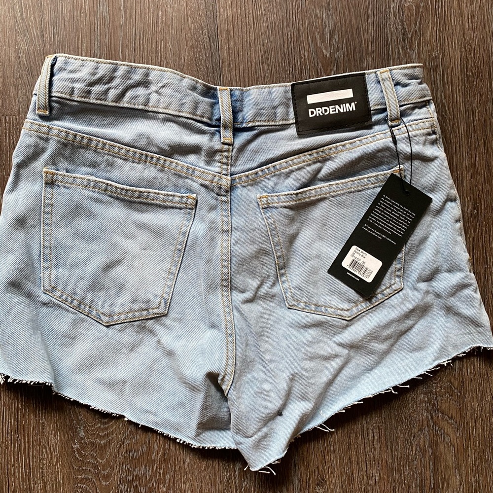 DR DENIM rough hem denim shorts - Picture 2 of 3